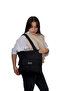 Bag Models Women's Black Zippered Hand and Shoulder Bag Fabric Tote Bag (Suitable for Laptop/School/Makeup/Beach/Teacher/Student/Strap/Shoulder/Sports/Arm 35X35) - 2