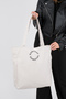 Women's Bondit Fabric Boyfirend Zipper Closure Hand and Shoulder Bag cty-lbn-9000 - 4