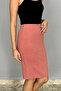 Women's Pencil Skirt Dusty Rose - 3