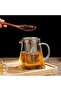 Pyramid Design Luxury Tea & Coffee Pot with Borosilicate Glass Steel Strainer and Lid 750 ml - 4