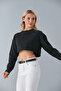 Basic Crop Sweatshirt - 4