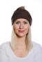Stylish Pompom Wool Beret Brown - Add Your Style to Cold Weather
