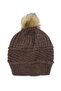 Stylish Pompom Wool Beret Brown - Add Your Style to Cold Weather - 3