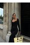 Women's Long sleeve sweetheart neckline midi dress - 6