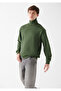 High Collar Green Sweatshirt 0610965-71585