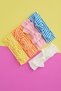 Girl's Handmade Soft Bow Cotton Double Layer Combed Cotton 5-in-1 Bandana Hair Band Set - 3