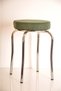 6 Pcs Green Thai Feather Profile Stool Metal Stool Kitchen Stool Thick Stool