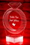 مصباح LED ثلاثي الأبعاد على شكل حلقة