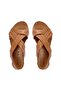 Women's Brown Leather Sandals Sandals 766 0904 Byn Sndlt 21 - 4