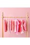 Pink Wooden Kids Clothes Hanger, Baby Hanger, Clothing and Dress Hanger, 24 Luxury Hangers - 3