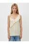 Women's Ecru Frilly Undershirt - 3