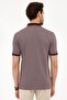 Claret Red Regular Fit Polo Collar T-Shirt - 3