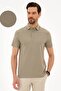 Dark Gray Slim Fit Polo Neck T-Shirt