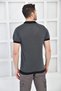 Black Men's Polo Neck Knitwear Knit Slim Fit T-shirt F93076 - 4