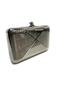 Metal Silver Women's Chain Strap Evening Dress Clutch Portfolio Bag