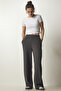 Women's Smoked Corded Knitted Trousers EW00005