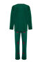 Yeşil Yılbaşı Temalı Polar Kışlık Örme Pijama Takımı THMAW24PT00265 - 8