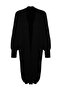 Siyah Maxi Basic Geniş Kalıp Triko Hırka TWOAW24HI00096 - 6