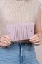 2805 Genuine Real Leather Zippered Women's Wallet Flother Lilac - 7