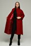 Women's Lined Snap-On Magnifying Collar Stamp Coat - 6