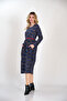 Mini Rose Print Midi Winter Dress from Divitin Flannel - 2
