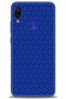 حافظة هاتف Xiaomi Redmi Note 7 مطبوعة بدقة HD - نسيج أزرق + واقي شاشة كامل