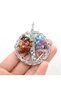 Certified Natural Stone 7 Chakra Tree of Life Design Necklace with Surprise Gift 5x5 Cm - 3