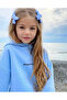 Kids-Child BabyBlue 'TopModel' Front Print Detailed Hooded Top-Bottom Set - 3