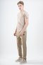 Regular Men's Crew Neck Light Mink T-Shirt - 4