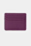 3633 Genuine Leather Super Thin Women Men Card Holder Purple - 3