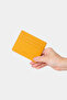 3633 Genuine Leather Super Thin Women Men Card Holder Yellow - 6