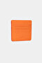 3633 Genuine Leather Super Thin Women Men Card Holder Orange - 2