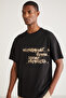 Brady Men's Oversize Fit 100% Cotton Thick Textured Printed T-shirt