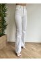Penolope Women's Lina Side Slit Jean Trousers White - 2