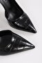 Women's Massy Black Crocodile Stiletto - 4