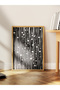 Black and White Abstract Themed Wall Poster, Modern Frameless Poster - Bedroom, Living Room Wall Decor - 2