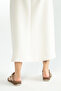 Women's Genuine Leather Flat Slippers 885 012 Bn Trlk Y23 - 2