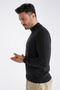 Antra Men's 100% Cotton Half Turtleneck Knitwear Sweater - 4