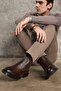, Men's Genuine Leather Boots 123447 202 Brown - 2
