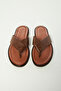 Men's Genuine Leather Flip Flops 537 582 Erk Trlk Y23 - 3