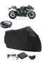 Black Kawasaki Ninja H2 Carbon Rear Bag Compatible Tarpaulin Motorcycle Tarpaulin (Lock Compatible)