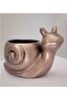 Snail Flower Pot Silicone Mold K-1073, Polyester Stone Powder Cement Plaster Mold - 3