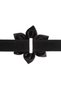 Floral Velvet Dog Collar, Dog Walking Leash and Dog Poop Bag Set (Black) - 4