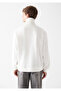 High Collar White Sweatshirt 0610965-83043 - 4
