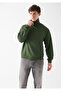 High Collar Green Sweatshirt 0610965-71585 - 2
