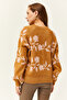 Women's Brown Patterned Soft Textured Knitwear Sweater KZK-19000690 - 5