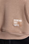 Mink Oversize/Wide Cut Hooded Fleece Inside/Warm Sweatshirt Tmnaw21Sw2005 - 6