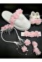 Maternity Slippers and Crown Baby Bandana and Booties Set