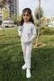 Light Gray Your Ideal Written Double Children's Tracksuit Set 1-12 Years - 3