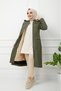 KMKKOMBİN WOMEN'S FURRY LINING ZIPPER POCKET DETAIL WINTER COAT ÖZALTAY